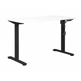 Birou Reglabil pe Inaltime Jokker, 120x60x74.0-119 h cm, MDF/Metal, Negru/Alb