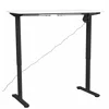 Birou Reglabil pe Inaltime Jokker, 120x60x74.0-119 h cm, MDF/Metal, Negru/Alb picture - 4