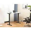 Birou Reglabil pe Inaltime Jokker, 120x60x74.0-119 h cm, MDF/Metal, Negru/Alb picture - 1