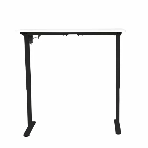 Birou Reglabil pe Inaltime Jokker, 120x60x74.0-119 h cm, MDF/Metal, Negru/Alb picture - 8