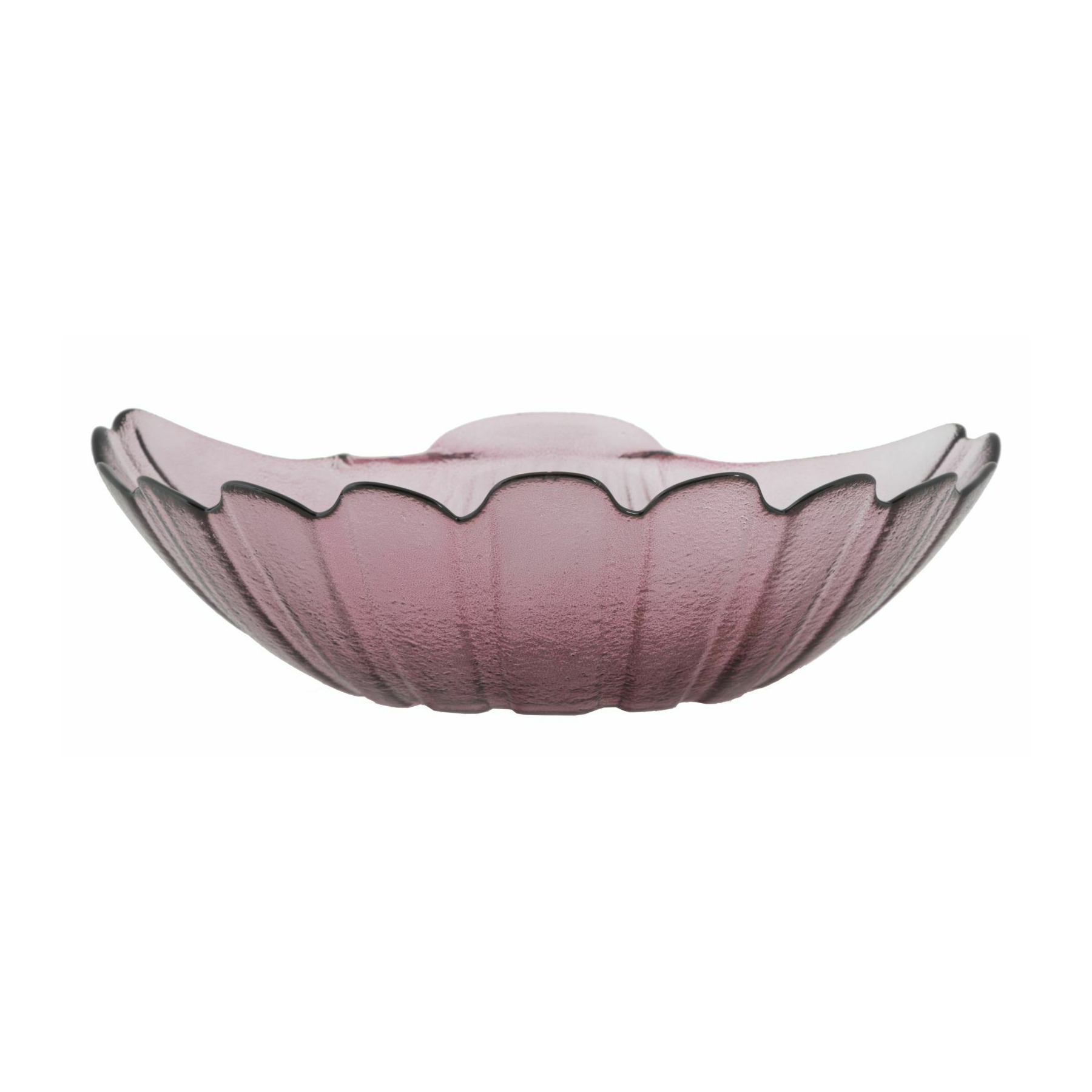 Bol decorativ, roma2346, roz, sticla reciclata, 10x32x32 cm