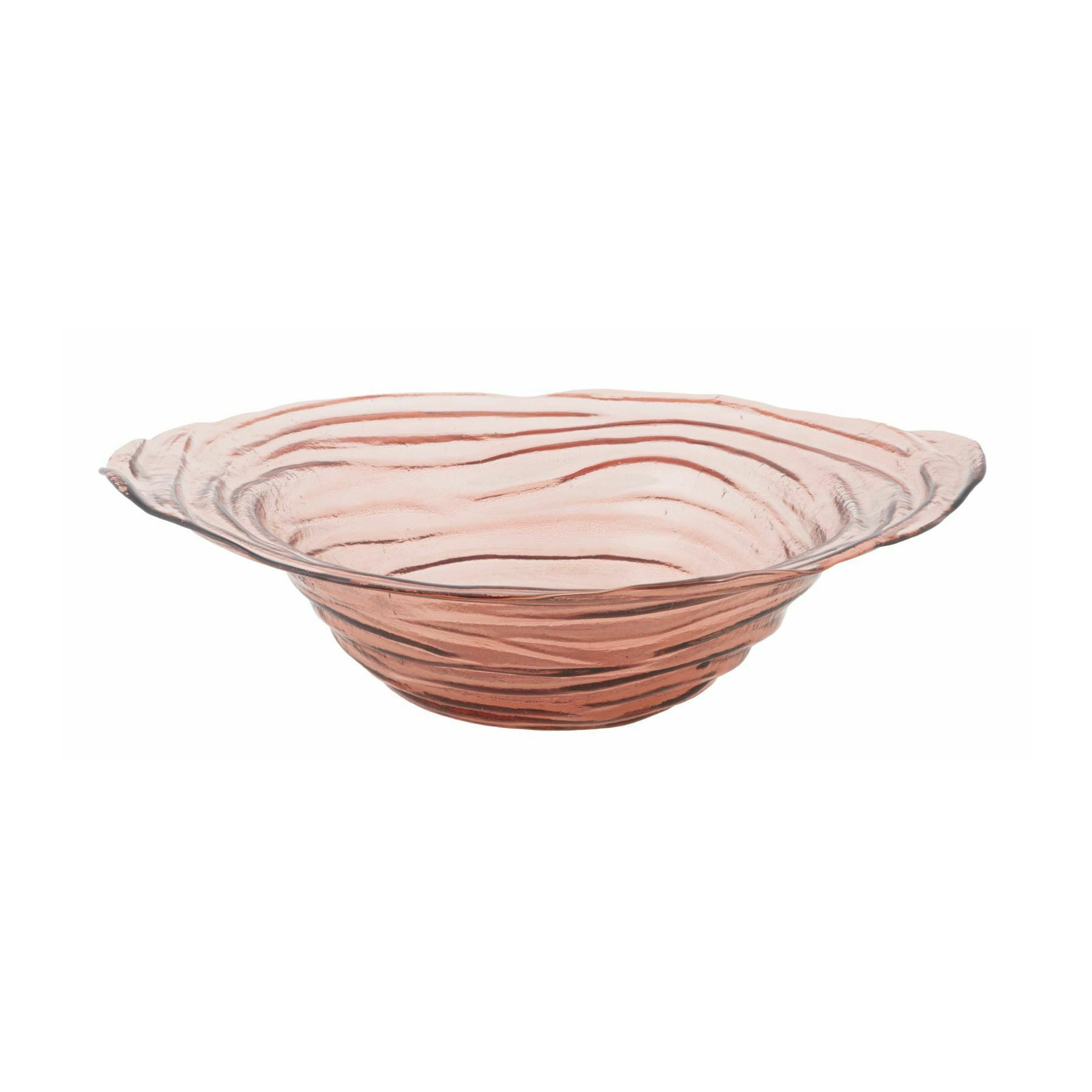 Bol decorativ, roma2348, portocaliu, sticla reciclata, 14x48x48 cm