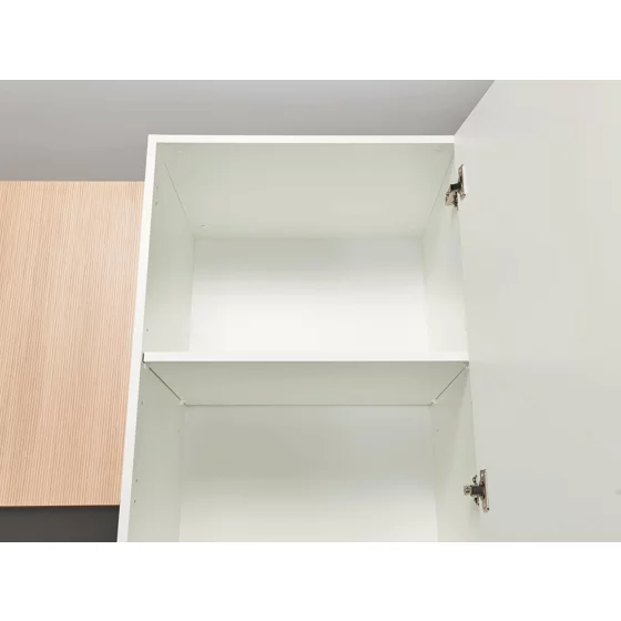 Bucatarie Makati 340x60x215 h cm, Pal Melaminat, Alb Mat/Stejar picture - 7