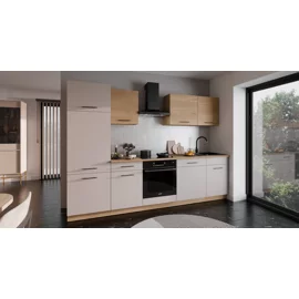 Bucatarie Max II 280 cm, Pal Melaminat, Stejar Cremona/Casmir