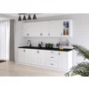 Bucatarie Stilo 2.6 M, Front MDF, Blat Inclus - Alb/Alb Mat picture - 1