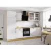 Bucatarie Stina 280 cm, Fronturi MDF, Stejar Artisan/Alb picture - 1