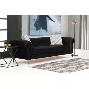 Canapea Costa D, 245x110x70 cm, Neagra