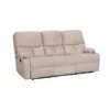 Canapea cu Recliner ASTHA 3RR, 187x94x102 cm, Stofa, Beige picture - 1