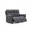 Canapea cu Recliner Baxter, 2 Locuri, Actionare Electrica, 146x94x102 h cm, Stofa Gri picture - 1