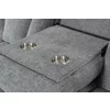Canapea cu Recliner Electric si Suport pentru Pahare, Snug 3L, 228x96x106 cm,  Stofa, Gri picture - 3