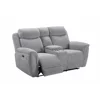 Canapea cu Recliner Gregory, 2 Locuri, Actionare Electrica, Bar, 184x95x102 h cm, Stofa Gri picture - 2