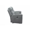 Canapea cu Recliner Gregory, 2 Locuri, Actionare Electrica, Bar, 184x95x102 h cm, Stofa Gri picture - 3