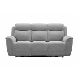 Canapea cu Recliner Gregory, 3 Locuri, Actionare Electrica, 202x95x102 h cm, Stofa Gri