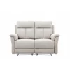 Canapea cu Recliner Lema, 2 Locuri, Actionare Manuala, 146x94x102 h cm, Stofa Crem picture - 2