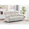 Canapea cu Recliner Lema, 3 Locuri, Actionare Manuala, 203x94x102 h cm, Stofa Crem picture - 1