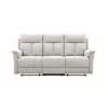 Canapea cu Recliner Lema, 3 Locuri, Actionare Manuala, 203x94x102 h cm, Stofa Crem picture - 2