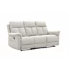 Canapea cu Recliner Lema, 3 Locuri, Actionare Manuala, 203x94x102 h cm, Stofa Crem picture - 3