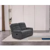 Canapea cu Recliner Luvia 9939M, 2 Locuri, Actionare Electrica, 145x91x100 h cm, Stofa Gri picture - 1