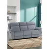 Canapea cu Recliner Malvern 3RR, 213x94x104 cm, Stofa, Gri picture - 1