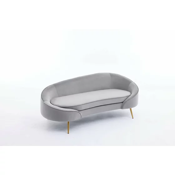 Canapea Estero, 180x81x67 h cm, Catifea Gri picture - 4