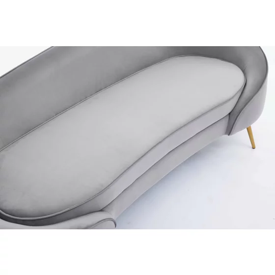 Canapea Estero, 180x81x67 h cm, Catifea Gri picture - 8