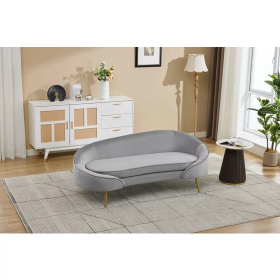 Canapea Estero, 180x81x67 h cm, Catifea Gri picture - 13