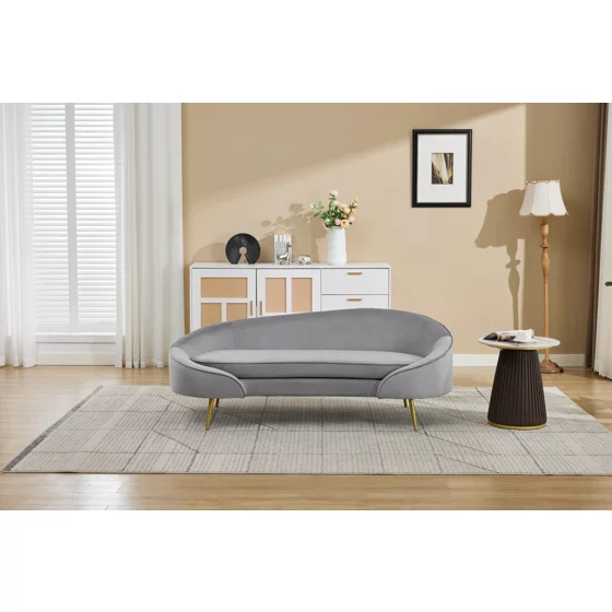 Canapea Estero, 180x81x67 h cm, Catifea Gri picture - 14