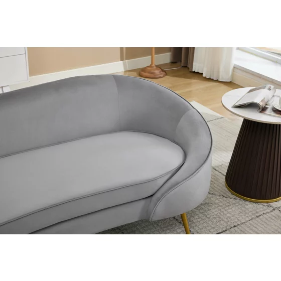 Canapea Estero, 180x81x67 h cm, Catifea Gri picture - 16