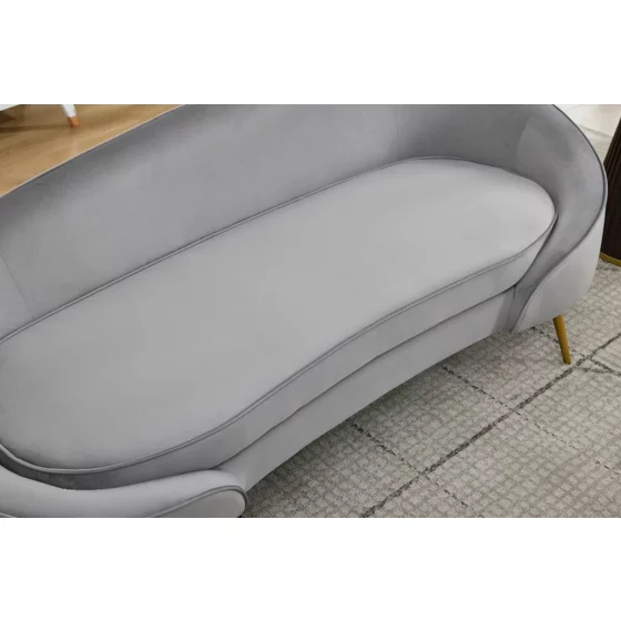 Canapea Estero, 180x81x67 h cm, Catifea Gri picture - 17