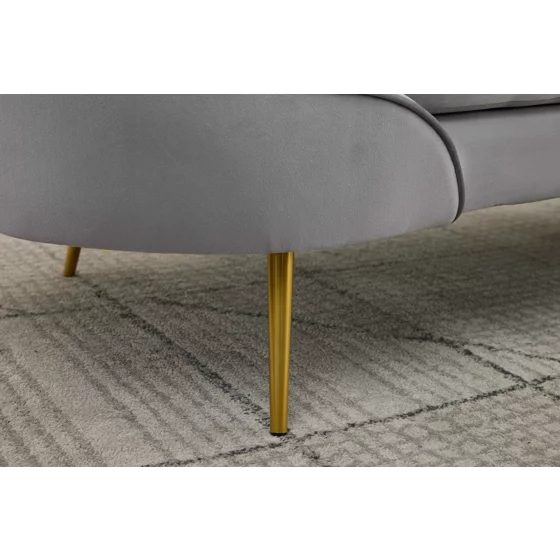 Canapea Estero, 180x81x67 h cm, Catifea Gri picture - 18