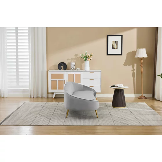 Canapea Estero, 180x81x67 h cm, Catifea Gri picture - 19