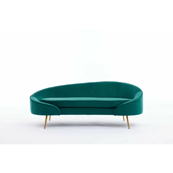 Canapea Estero, 180x81x67 h cm, Catifea Verde picture - 2