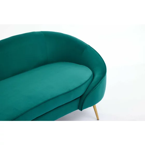 Canapea Estero, 180x81x67 h cm, Catifea Verde picture - 6