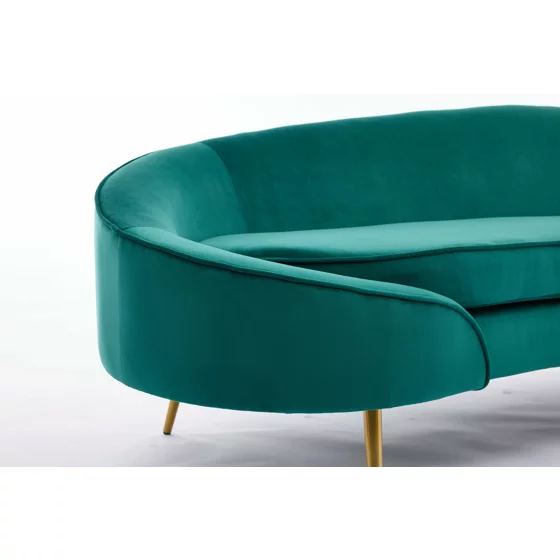 Canapea Estero, 180x81x67 h cm, Catifea Verde picture - 7