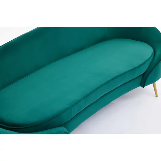 Canapea Estero, 180x81x67 h cm, Catifea Verde picture - 8