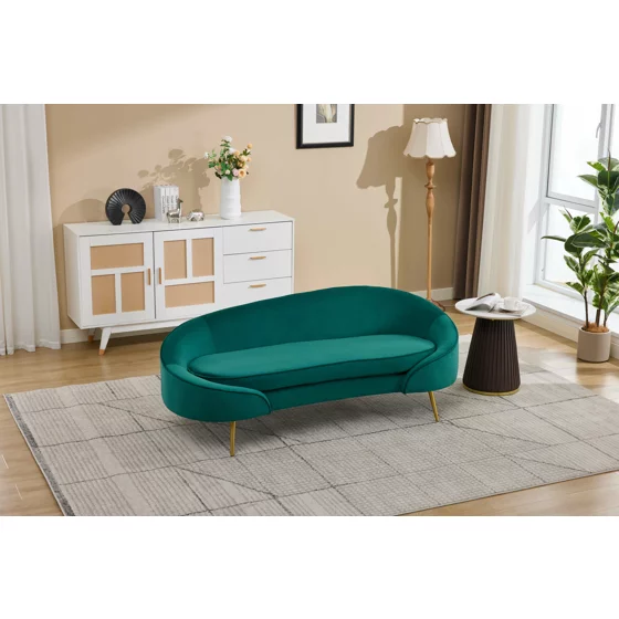 Canapea Estero, 180x81x67 h cm, Catifea Verde picture - 14