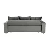 Canapea Extensibila Alastaro, 235x110x77 h cm, Stofa tip Catifea, Gri Deschis picture - 4