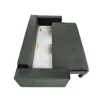 Canapea Extensibila Alastaro, 235x110x77 h cm, Stofa tip Catifea, Gri Inchis picture - 5