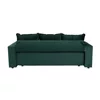 Canapea Extensibila Alastaro, 235x110x77 h cm, Stofa tip Catifea, Verde Inchis picture - 5