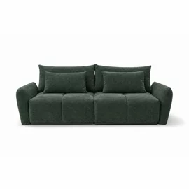 Canapea Extensibila Alia, 254x119x74 cm, Suprafata Pentru Dormit Extra Large 170x206 cm, Stofa Verde Vibe 39