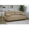 Canapea Extensibila Allegro 195x100x85 cm, Catifea Raiata, Beige Inchis picture - 1