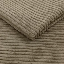 Canapea Extensibila Allegro 195x100x85 cm, Catifea Raiata, Cappuccino