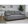 Canapea Extensibila Allegro 195x100x85 cm, Catifea Raiata, Gri Inchis picture - 1