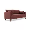 Canapea Extensibila Bella, 208x81x85 cm - Rosu Bordo picture - 9