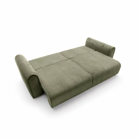 Canapea Extensibila Big Buddy Extra Large, 302x130x92 cm, Suprafata Pentru Dormit - 182x244 cm, Stofa - Verde Olive picture - 4