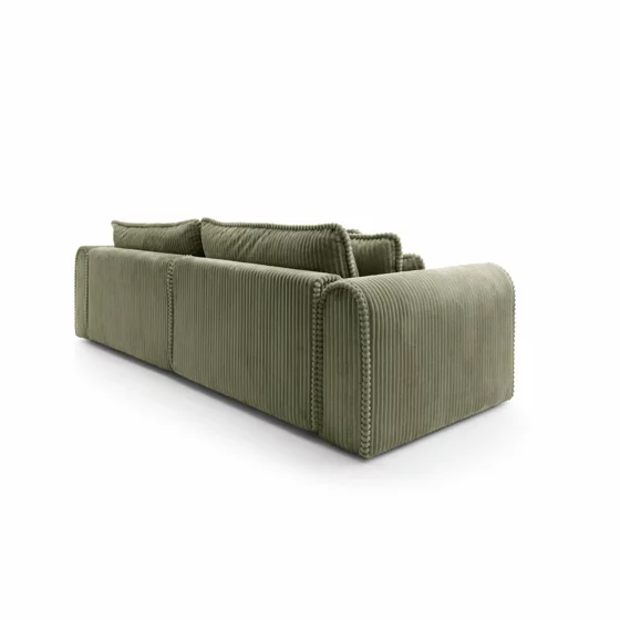 Canapea Extensibila Big Buddy Extra Large, 302x130x92 cm, Suprafata Pentru Dormit - 182x244 cm, Stofa - Verde Olive picture - 5