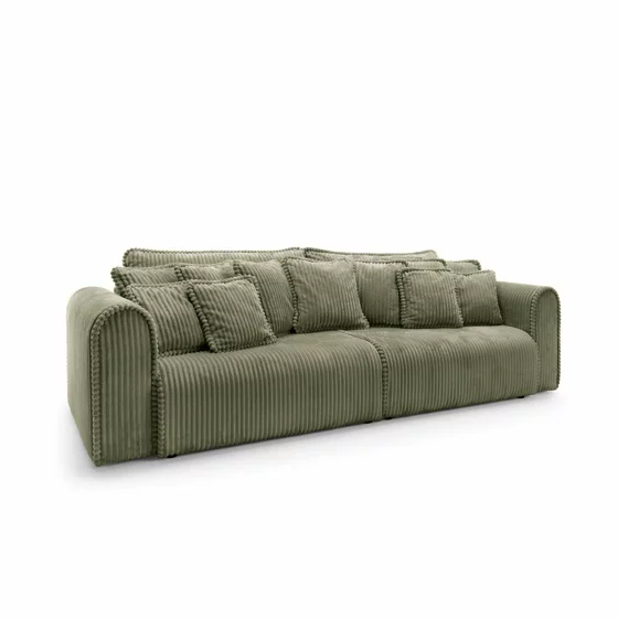 Canapea Extensibila Big Buddy Extra Large, 302x130x92 cm, Suprafata Pentru Dormit - 182x244 cm, Stofa - Verde Olive picture - 7