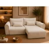 Canapea Extensibila Bodo, 250x115x90 h cm, Stofa Raiata Tillia 01 Bej picture - 3