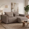 Canapea Extensibila Bodo, 250x115x90 h cm, Stofa Raiata Tillia 17 Maro picture - 7