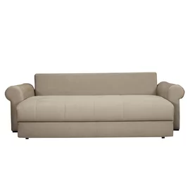 Canapea Extensibila Classic, 243x100x72 h cm, Stofa Tip Catifea, Sand Beige